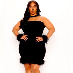 Attention Mini Dress - Black 3x